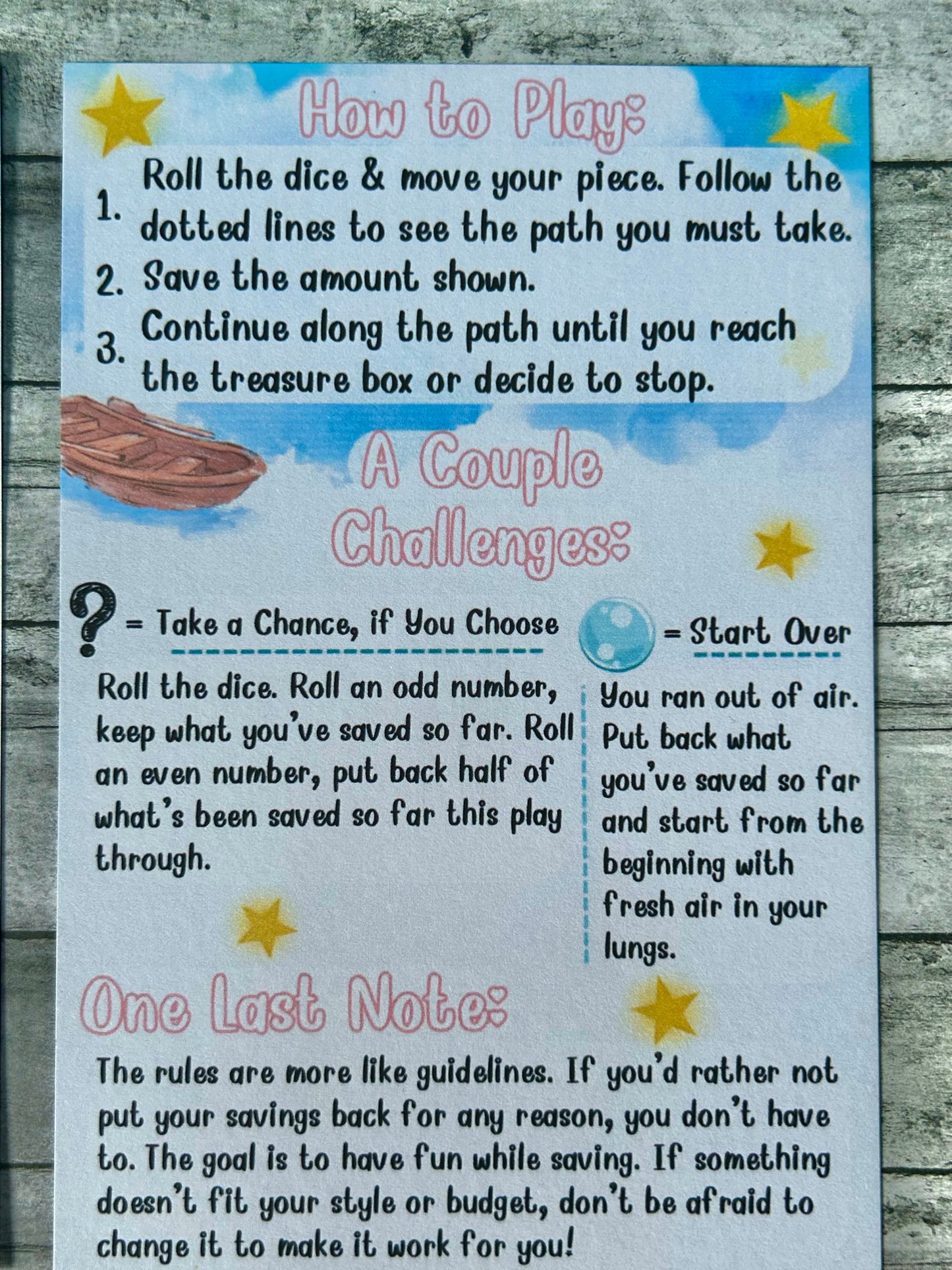 Searching For Stars | Savings Game