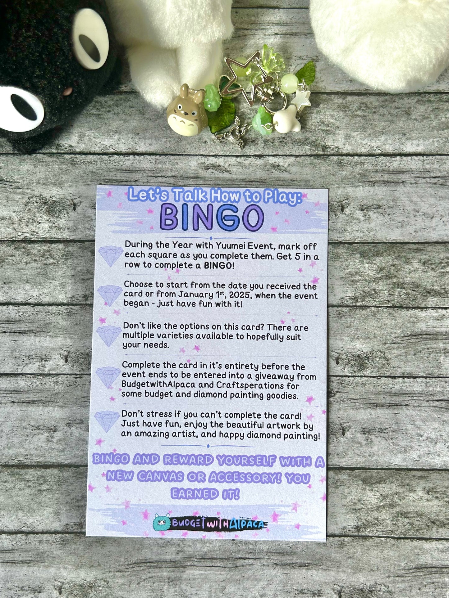 Year with Yuumei Bingo Cards