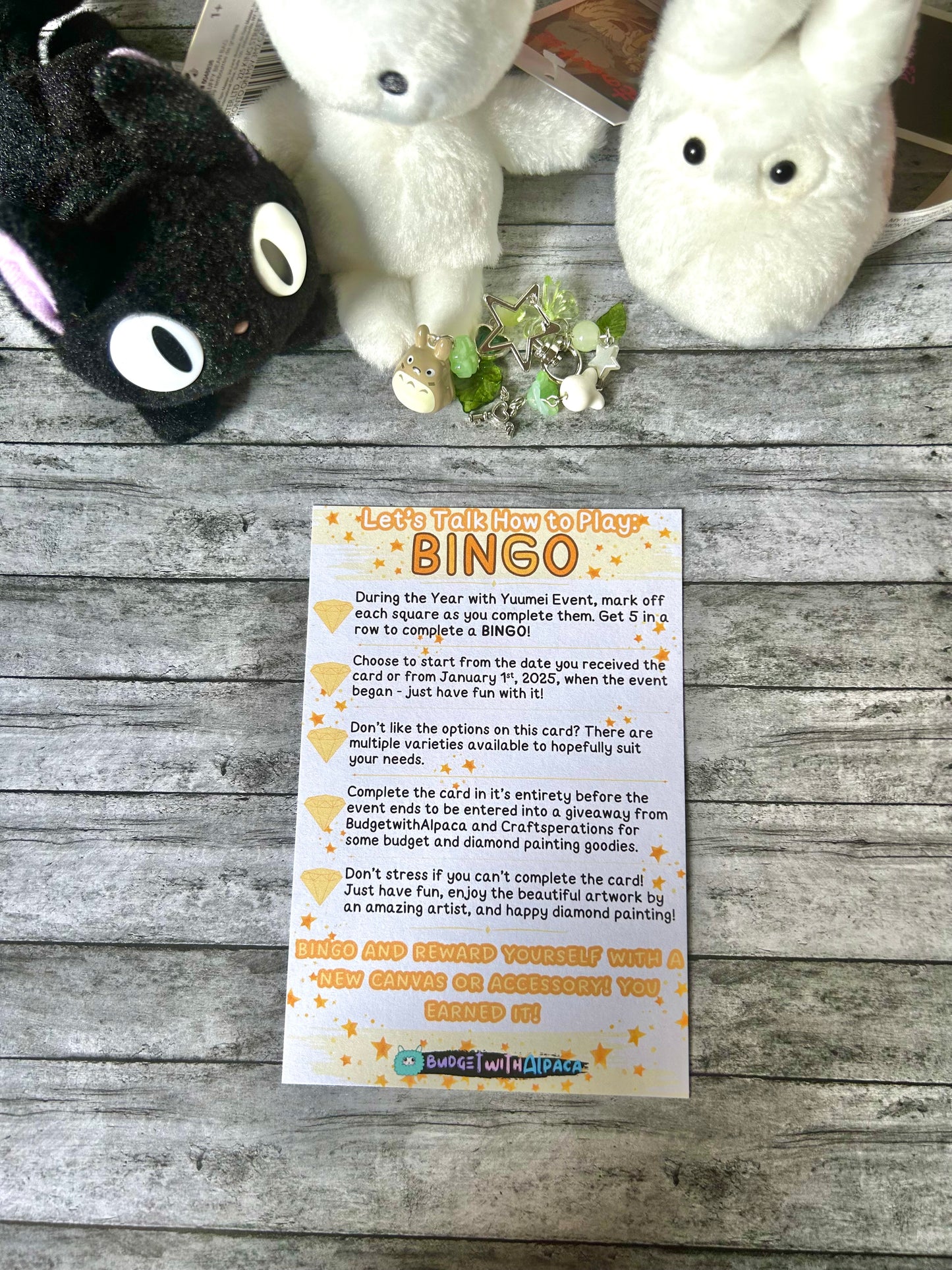 Year with Yuumei Bingo Cards