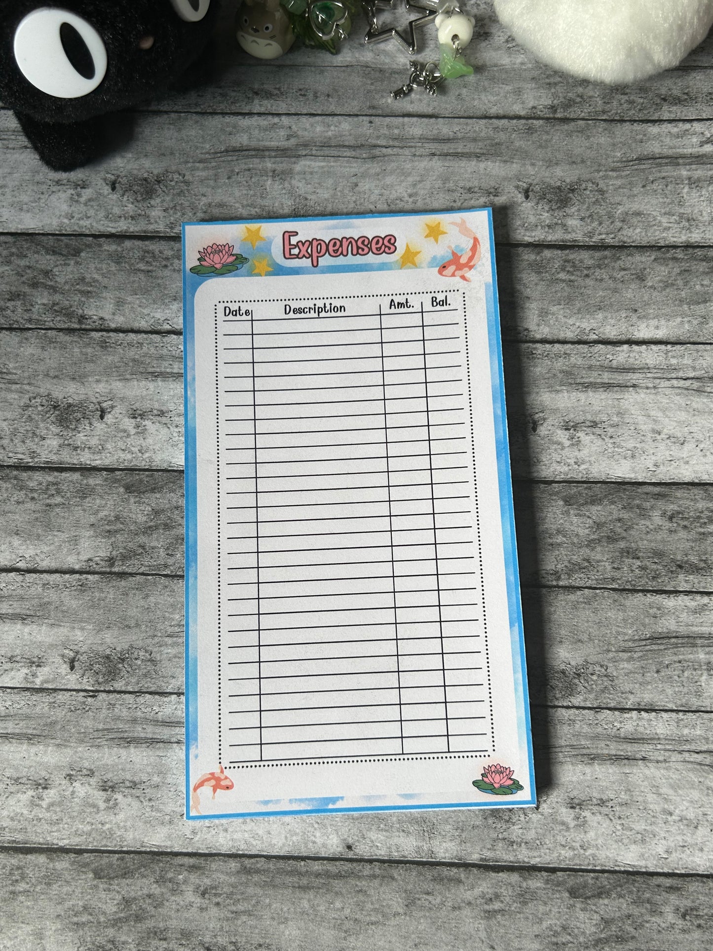 Expense Tracker Pad | May with Yuumei | PHYSICAL PRODUCT