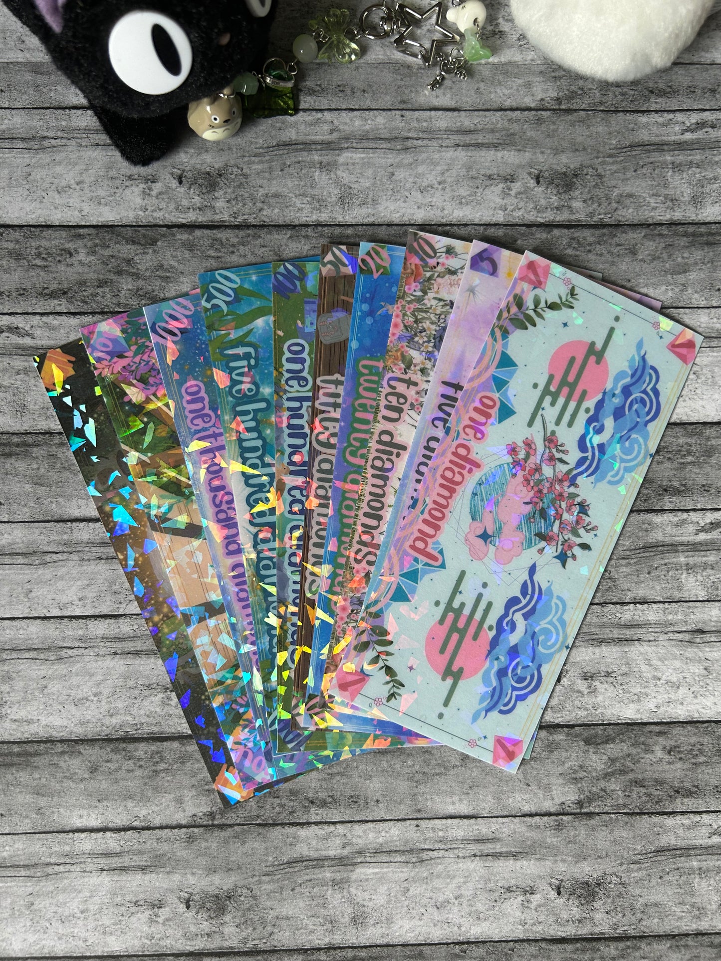 All About the Diamonds | Year with Yuumei Prop Money | $1, $5, $10, $20, $50, $100, $500, $1000, FF, IOU | Physical Item