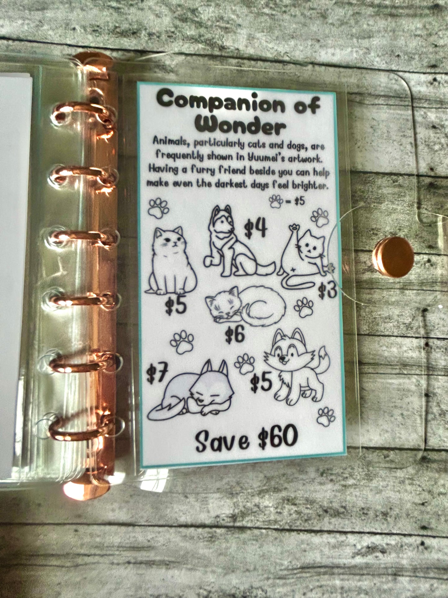 Save with Yuumei Mini-Binder Savings Challenge