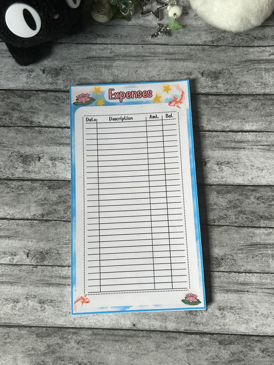 Expense Tracker Pad | May with Yuumei | PHYSICAL PRODUCT